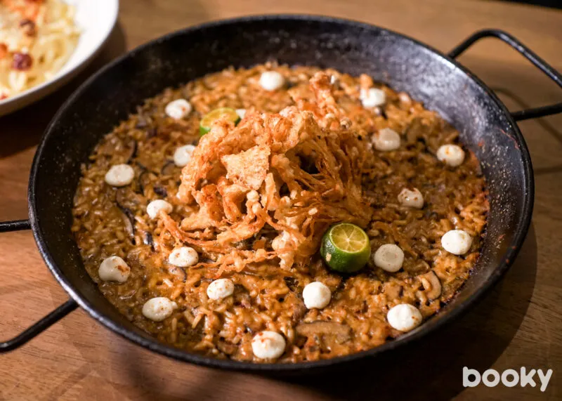 Mushroom Paella at Mijo