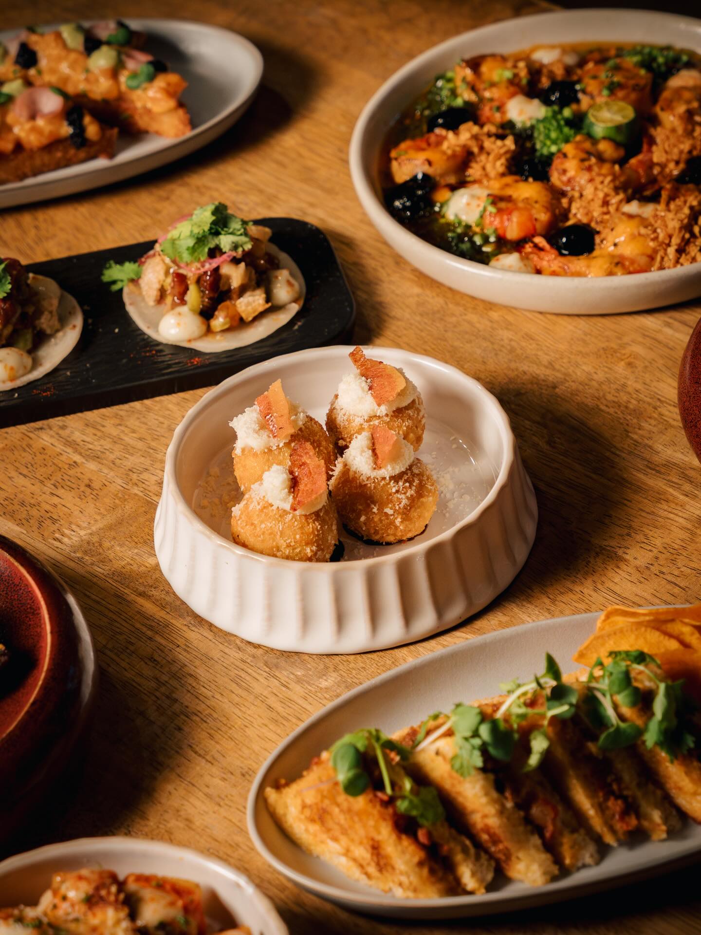 Spanish-Filipino comfort food spread at Mijo